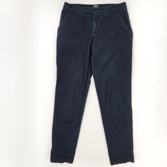 A.P.C. Navy Blue Chino Pants - Picture 1 of 4